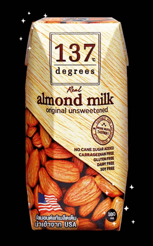 Sanglafoods giphygifmaker giphyattribution almond milk 137degrees GIF