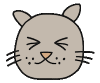 Cat Wink Sticker by Thank You Coffee