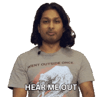 Wait A Second Trust Me Sticker by Ashwin Gane