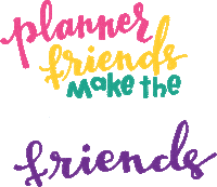 best friends planner Sticker by Krissyanne Designs