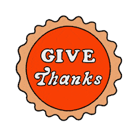 Give Thanks Sticker by evite