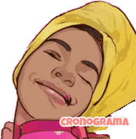 Hair Cacheada Sticker