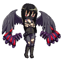 Lunime anime black games life Sticker