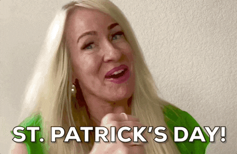 St Patricks Day Gold GIF by Vikki Downey