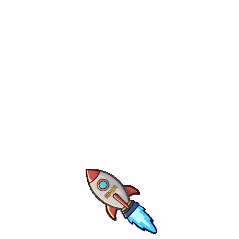 Floating Outer Space Sticker by HTX Coffee Club