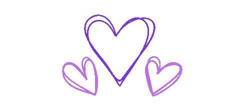Purple Hearts Wwq Sticker