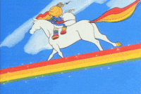 rainbow brite 80s GIF