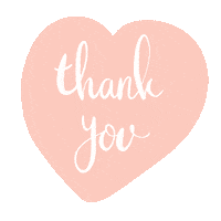 Heart Thank You Sticker