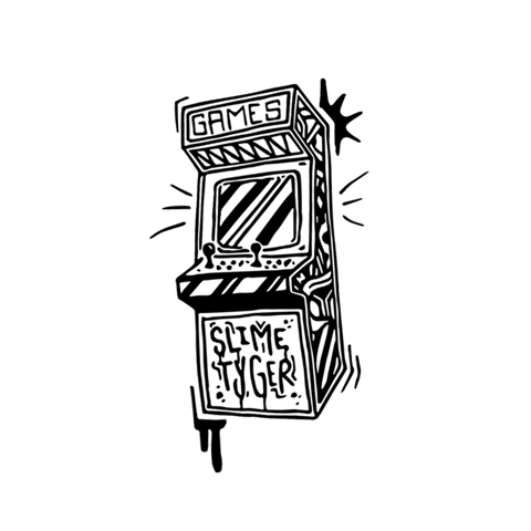 Illustration Arcade Sticker by LIMETYGER