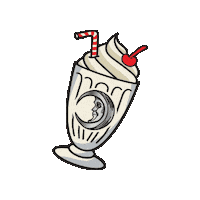 Milkshake Sticker by Midnight Moon Moonshine