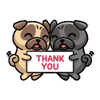 Excited Dog Sticker by Pugs