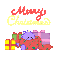 Merry Christmas Happy Holidays Sticker by DINOSALLY