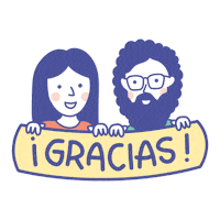 Thanks Thank You Sticker by Gnomo
