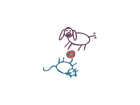 Play Ball Cat Sticker