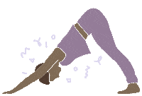 kalicreative yoga black woman practice mindful Sticker