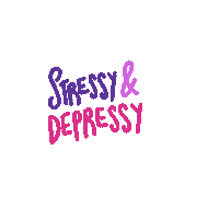 Stressed Mental Health Sticker