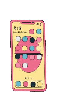 Phone Messenger Sticker by Kugelzwei