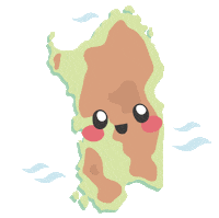 Sardinia Island Love Sticker by laughlau