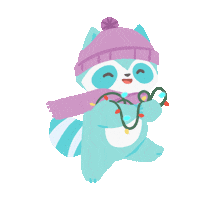 Christmas Running Sticker by Cubcoats