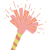 Happy Confetti Sticker
