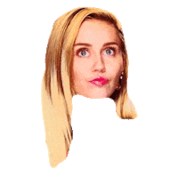 confused miley cyrus Sticker by Josh Rigling
