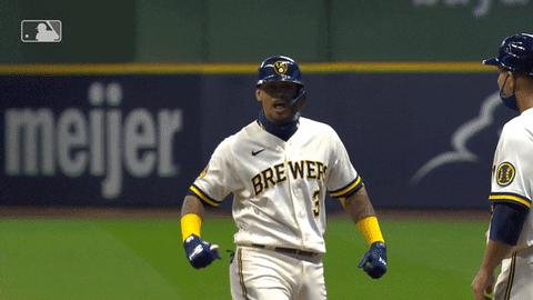 Excited Lets Go GIF by Milwaukee Brewers