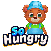Starving Feed Me Sticker by Lucas and Friends by RV AppStudios