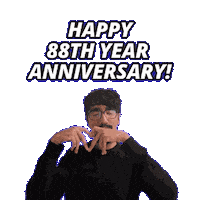 88 Year Anniversary Sticker