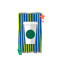 dance chilling Sticker by Starbucks India