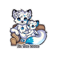 Cuddles Chilling Sticker