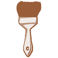 Beige Verf Sticker by Ster in Wonen