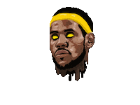 Aawebstudio james lebron lebron james king james Sticker