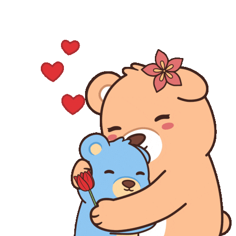 Love You Hug Sticker by BEARISH
