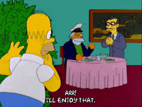 homer simpson dinner GIF