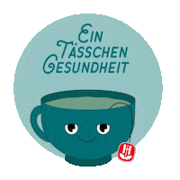 BadHeilbrunner happy tea healthy teatime Sticker