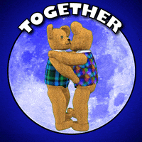 Blue Moon Cuddle GIF