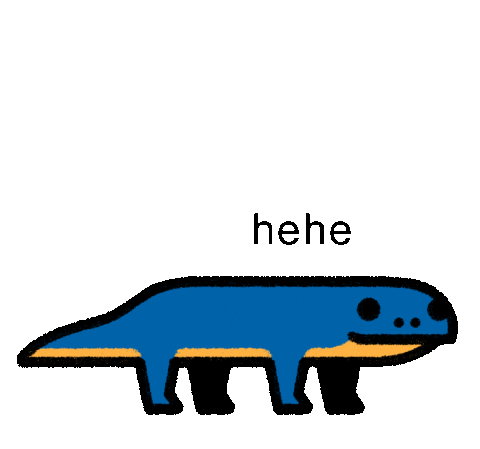 Newt Salamander Sticker