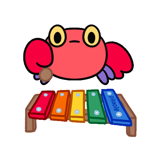 Angry Crab Sticker by pikaole