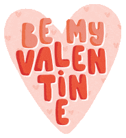 Be My Valentine Pink Sticker