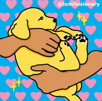 Iamillusionary love puppy adorable simba GIF