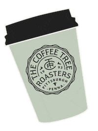 Coffee Cup Ctr Sticker by Coffee Tree Roasters