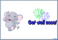 Get Well Soon Animated Card GIF