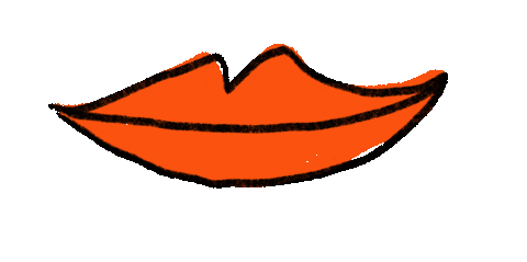 Red Lips Love Sticker by Please Enjoy This!