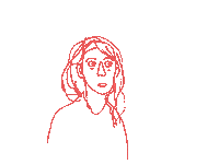 kohlenstoff_b drawing sketch lines portrait Sticker