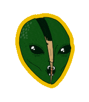 byashes alien at ashes byashes Sticker