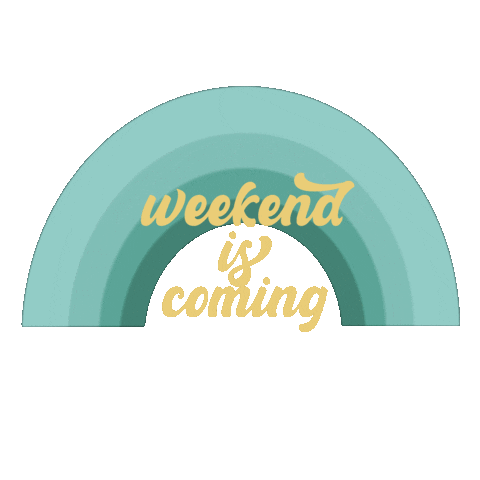 ukarts giphyupload rainbow weekend happyweekend Sticker