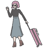 Girl Travel Sticker by Zafigo