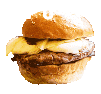 blackwoodnapoli food wow cool burger Sticker