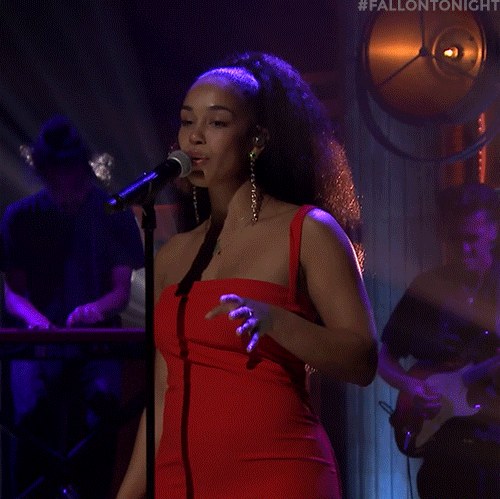 jorja smith singing GIF by The Tonight Show Starring Jimmy Fallon