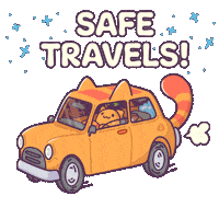 Driving Lets Go Sticker by Castaways